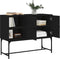 vidaXL - Dressoir - 100x40x79,5 - cm - bewerkt - hout - zwart