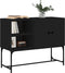 vidaXL - Dressoir - 100x40x79,5 - cm - bewerkt - hout - zwart