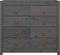 vidaXL - Dressoir - 100x40x90 - cm - massief - grenenhout - grijs
