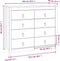 vidaXL - Dressoir - 100x40x90 - cm - massief - grenenhout - grijs