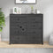 vidaXL - Dressoir - 100x40x90 - cm - massief - grenenhout - grijs