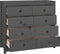 vidaXL - Dressoir - 100x40x90 - cm - massief - grenenhout - grijs