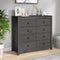 vidaXL - Dressoir - 100x40x90 - cm - massief - grenenhout - grijs