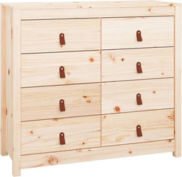 vidaXL - Dressoir - 100x40x90 - cm - massief - grenenhout