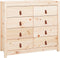 vidaXL - Dressoir - 100x40x90 - cm - massief - grenenhout