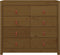 vidaXL - Dressoir - 100x40x90 - cm - massief - grenenhout - honingbruin