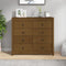 vidaXL - Dressoir - 100x40x90 - cm - massief - grenenhout - honingbruin