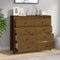 vidaXL - Dressoir - 100x40x90 - cm - massief - grenenhout - honingbruin