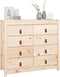 vidaXL - Dressoir - 100x40x90 - cm - massief - grenenhout