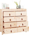 vidaXL - Dressoir - 100x40x90 - cm - massief - grenenhout