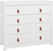 vidaXL - Dressoir - 100x40x90 - cm - massief - grenenhout - wit