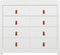 vidaXL - Dressoir - 100x40x90 - cm - massief - grenenhout - wit