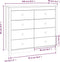 vidaXL - Dressoir - 100x40x90 - cm - massief - grenenhout - wit