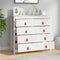 vidaXL - Dressoir - 100x40x90 - cm - massief - grenenhout - wit