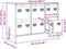 vidaXL - Dressoir - 101,5x39x73,5 - cm - koudgewalst - staal - roze