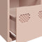 vidaXL - Dressoir - 101,5x39x73,5 - cm - koudgewalst - staal - roze