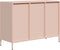 vidaXL - Dressoir - 101,5x39x73,5 - cm - koudgewalst - staal - roze