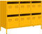 vidaXL - Dressoir - 101,5x39x73,5 - cm - koudgewalst - staal - mosterdgeel