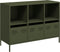 vidaXL - Dressoir - 101,5x39x73,5 - cm - koudgewalst - staal - olijfgroen