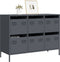 vidaXL - Dressoir - 101,5x39x73,5 - cm - koudgewalst - staal - antracietkleurig