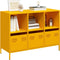 vidaXL - Dressoir - 101,5x39x73,5 - cm - koudgewalst - staal - mosterdgeel
