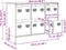 vidaXL - Dressoir - 101,5x39x73,5 - cm - koudgewalst - staal - mosterdgeel