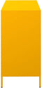vidaXL - Dressoir - 101,5x39x73,5 - cm - koudgewalst - staal - mosterdgeel