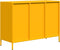 vidaXL - Dressoir - 101,5x39x73,5 - cm - koudgewalst - staal - mosterdgeel