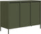 vidaXL - Dressoir - 101,5x39x73,5 - cm - koudgewalst - staal - olijfgroen