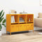 vidaXL - Dressoir - 101,5x39x73,5 - cm - koudgewalst - staal - mosterdgeel