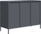 vidaXL - Dressoir - 101,5x39x73,5 - cm - koudgewalst - staal - antracietkleurig