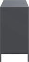 vidaXL - Dressoir - 101,5x39x73,5 - cm - koudgewalst - staal - antracietkleurig