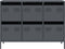 vidaXL - Dressoir - 101,5x39x73,5 - cm - koudgewalst - staal - antracietkleurig