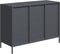 vidaXL - Dressoir - 101,5x39x73,5 - cm - koudgewalst - staal - antracietkleurig