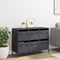 vidaXL - Dressoir - 101,5x39x73,5 - cm - koudgewalst - staal - antracietkleurig