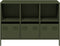 vidaXL - Dressoir - 101,5x39x73,5 - cm - koudgewalst - staal - olijfgroen