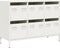 vidaXL - Dressoir - 101,5x39x73,5 - cm - koudgewalst - staal - wit
