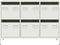 vidaXL - Dressoir - 101,5x39x73,5 - cm - koudgewalst - staal - wit