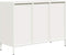 vidaXL - Dressoir - 101,5x39x73,5 - cm - koudgewalst - staal - wit