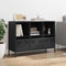 vidaXL - Dressoir - 101,5x39x73,5 - cm - koudgewalst - staal - zwart