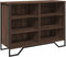 vidaXL - Dressoir - 101x35,5x74,5 - cm - bewerkt - hout - bruin - eikenkleur