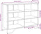 vidaXL - Dressoir - 101x35,5x74,5 - cm - bewerkt - hout - gerookt - eikenkleurig
