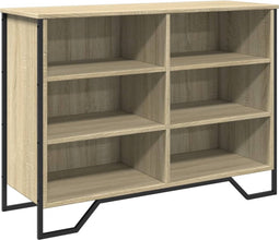 vidaXL - Dressoir - 101x35,5x74,5 - cm - bewerkt - hout - sonoma - eikenkleurig