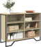 vidaXL - Dressoir - 101x35,5x74,5 - cm - bewerkt - hout - sonoma - eikenkleurig