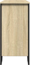 vidaXL - Dressoir - 101x35,5x74,5 - cm - bewerkt - hout - sonoma - eikenkleurig