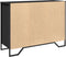 vidaXL - Dressoir - 101x35,5x74,5 - cm - bewerkt - hout - zwart