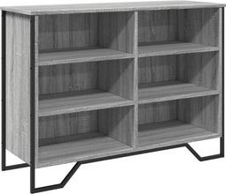 vidaXL - Dressoir - 101x35,5x74,5cm - bewerkt - hout - grijs - sonoma - eikenkleurig