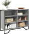 vidaXL - Dressoir - 101x35,5x74,5cm - bewerkt - hout - grijs - sonoma - eikenkleurig
