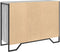 vidaXL - Dressoir - 101x35,5x74,5cm - bewerkt - hout - grijs - sonoma - eikenkleurig