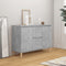 vidaXL - Dressoir - 101x35x70 - cm - bewerkt - hout - betongrijs